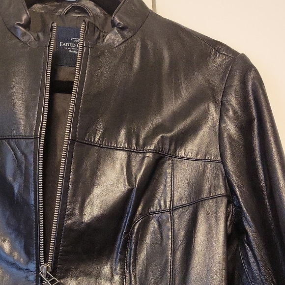 Black Faux Leather Jacket - Picture 4 of 6